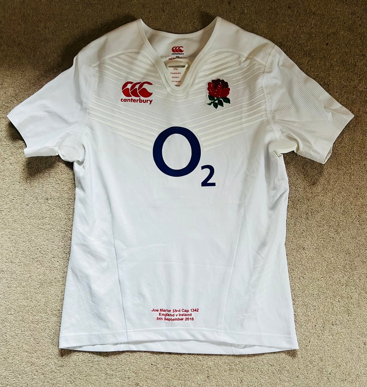 England warm up shirt