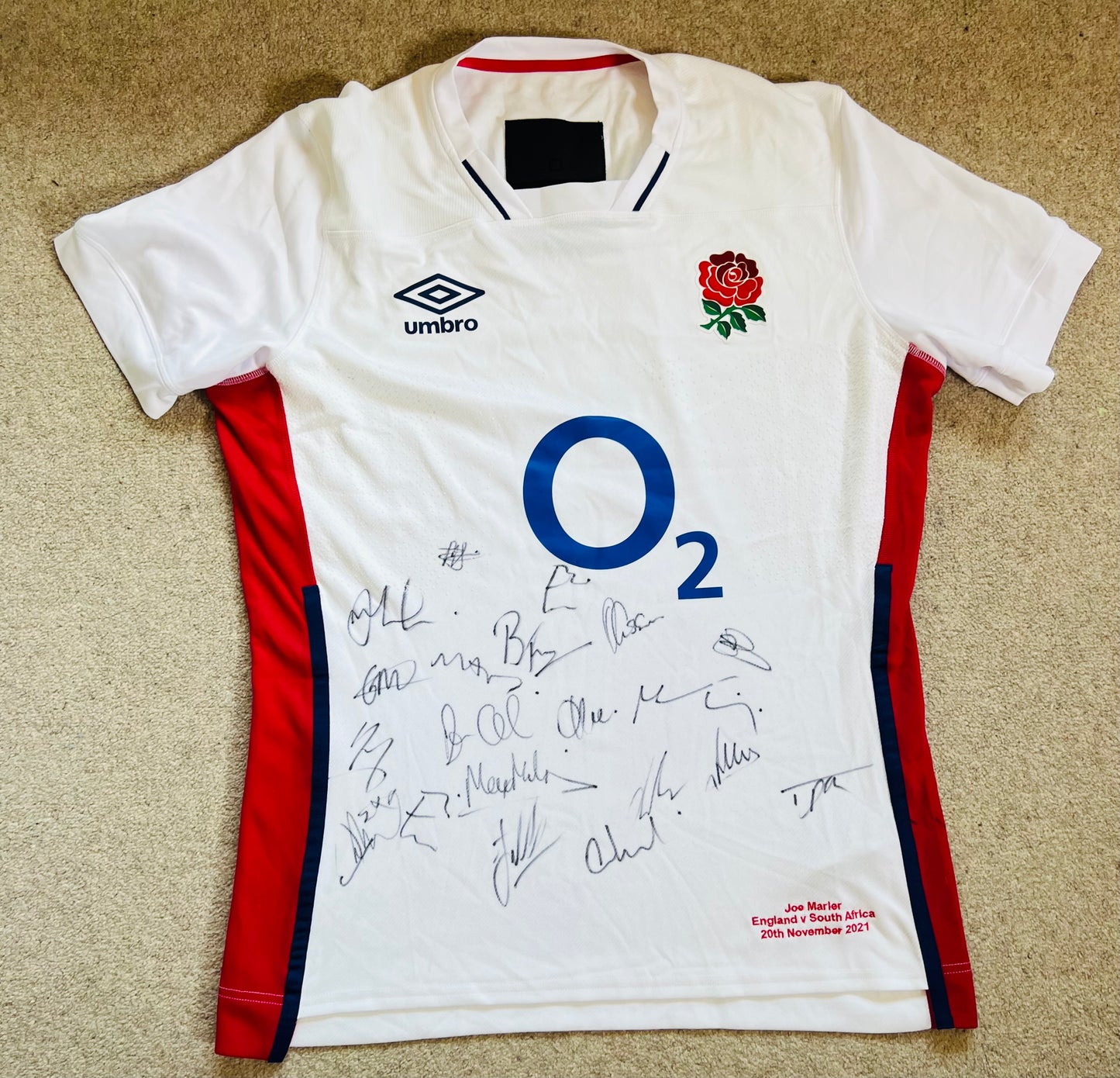 Signed England Match Shirt